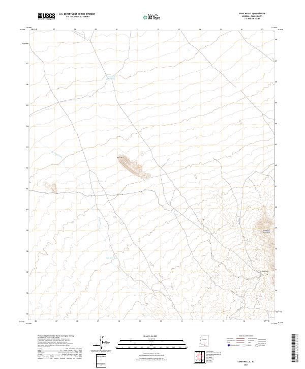 Sand Wells 2021 topographic map thumbnail