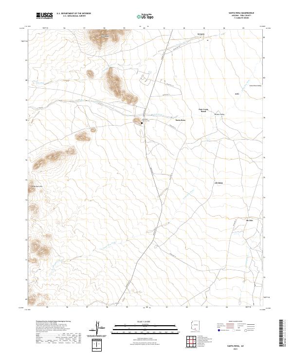 Santa Rosa 2021 topographic map thumbnail