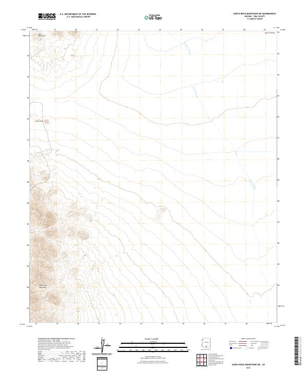 Santa Rosa Mountains NE topographic map thumbnail