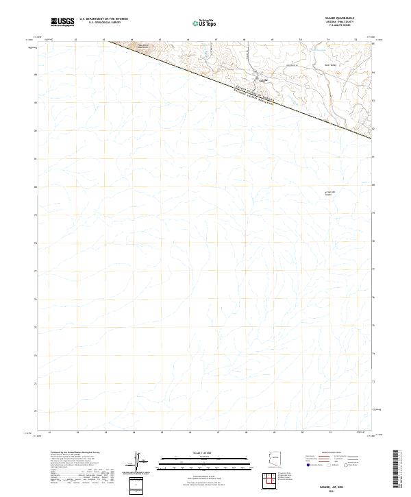 Sasabe topographic map thumbnail