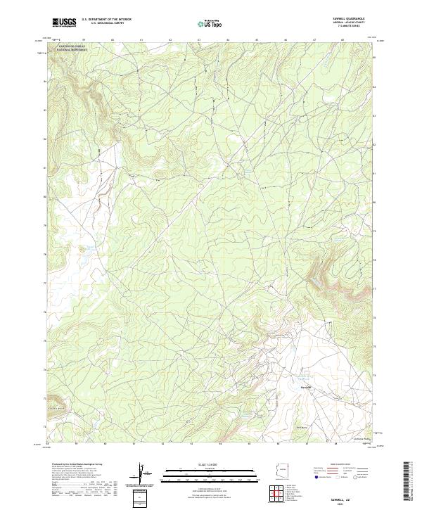 Sawmill 2021 topographic map thumbnail