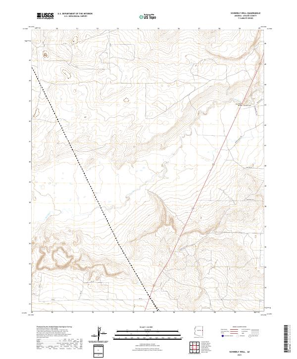 Schnebly Well topographic map thumbnail