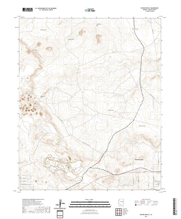 Second Knolls topographic map thumbnail