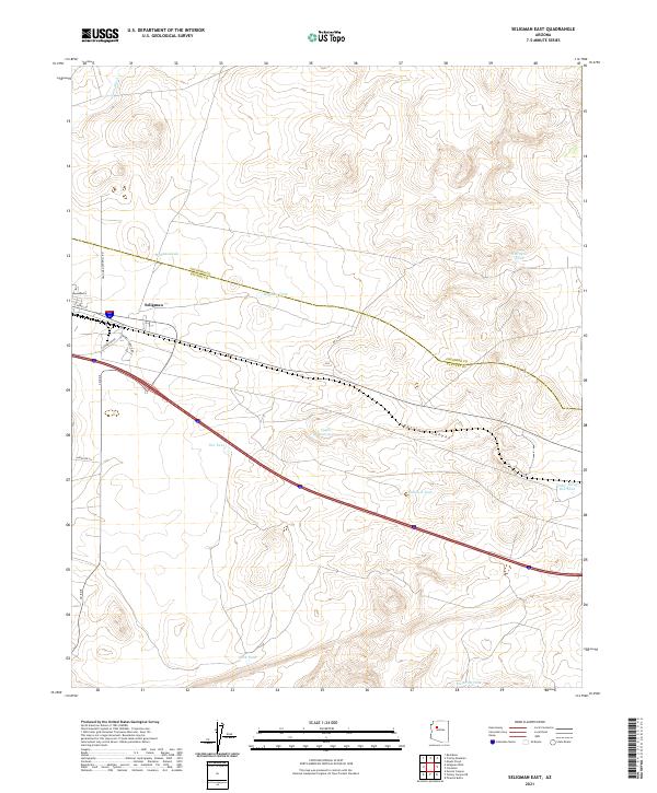 Seligman East topographic map thumbnail