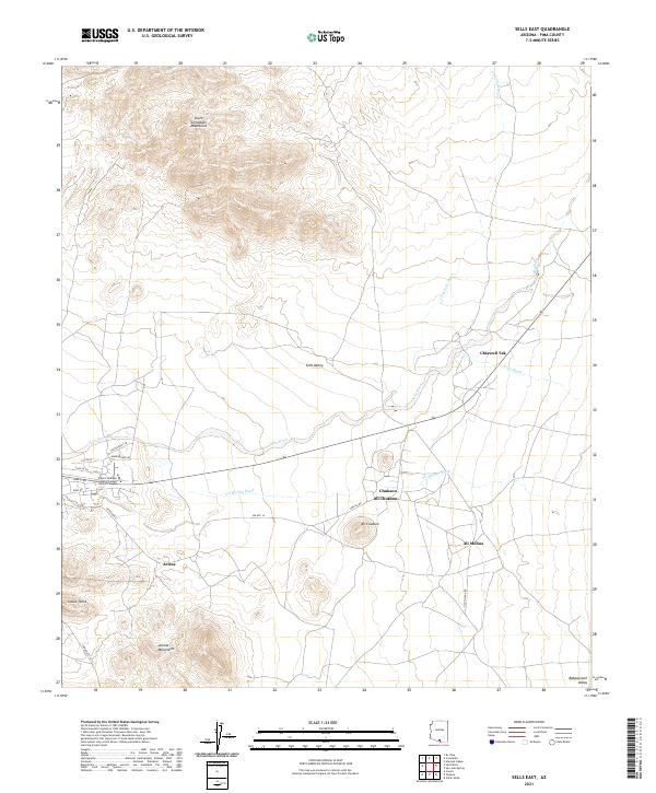 Sells East topographic map thumbnail