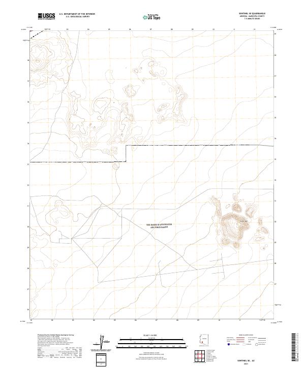 Sentinel SE topographic map thumbnail