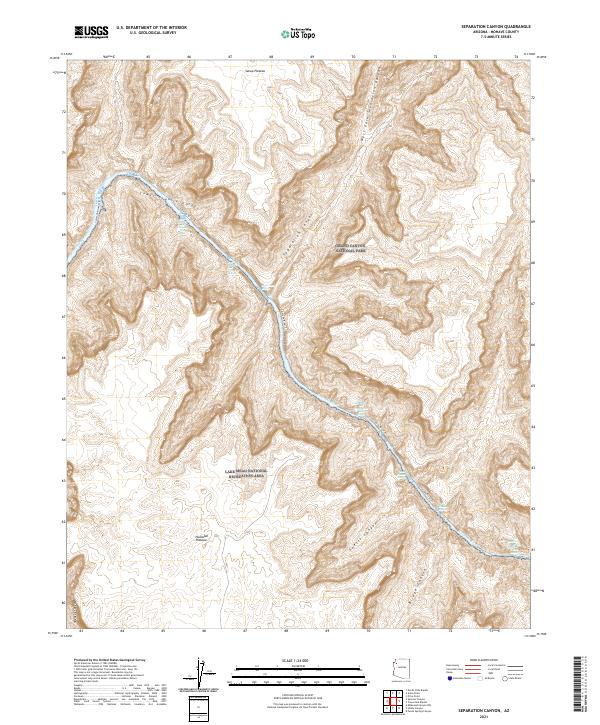 Separation Canyon topographic map thumbnail