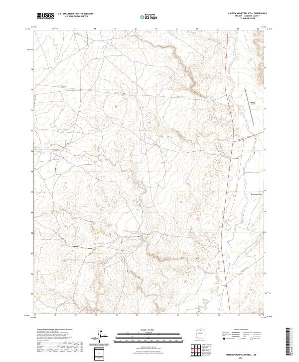 Shadow Mountain Well 2021 topographic map thumbnail