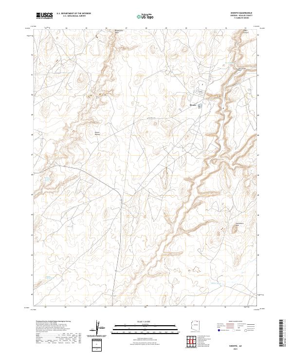Shonto 2021 topographic map thumbnail