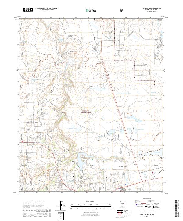 Show Low North topographic map thumbnail