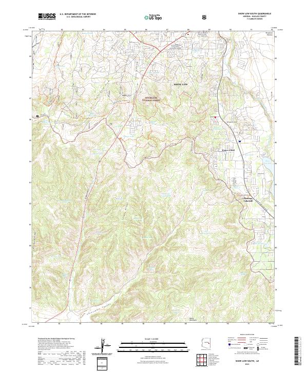 Show Low South topographic map thumbnail