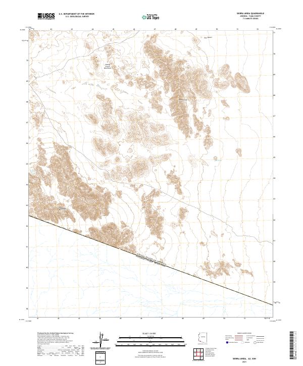 Sierra Arida topographic map thumbnail