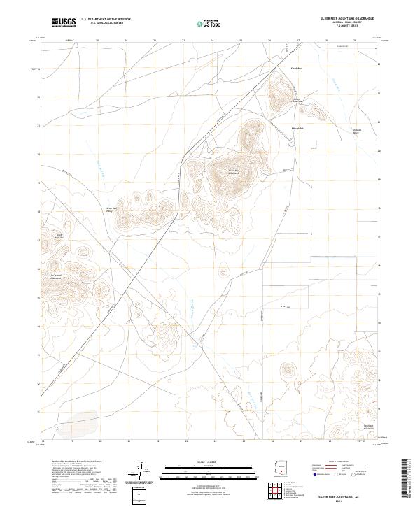 Silver Reef Mountains 2021 topographic map thumbnail