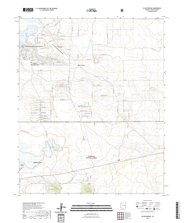 Silver Springs topographic map thumbnail