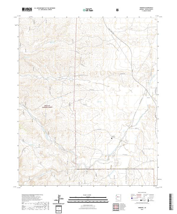 Simmons topographic map thumbnail