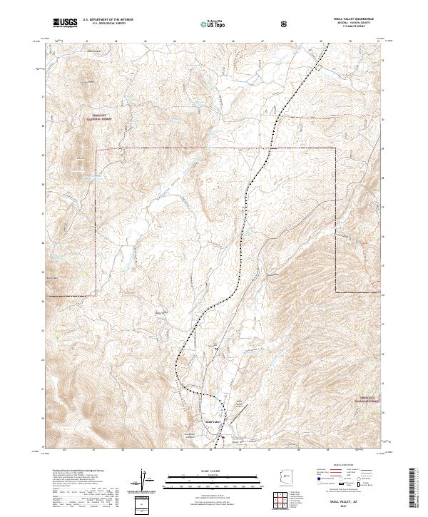 Skull Valley topographic map thumbnail