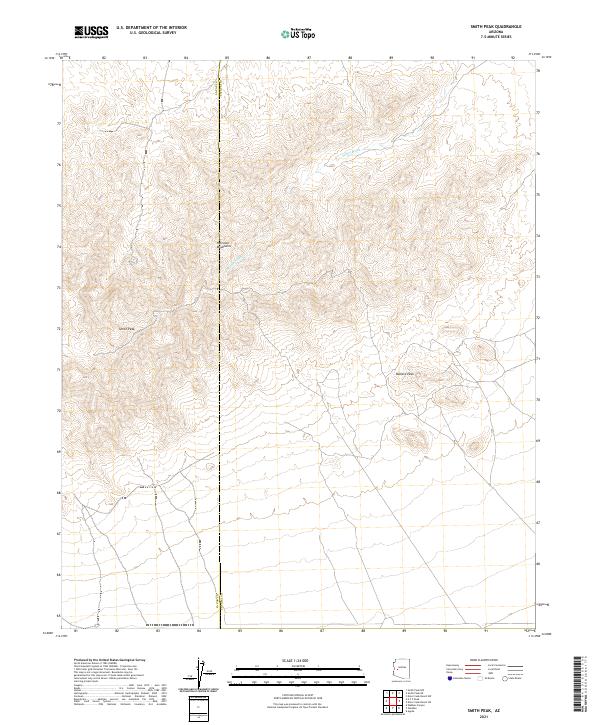Smith Peak topographic map thumbnail