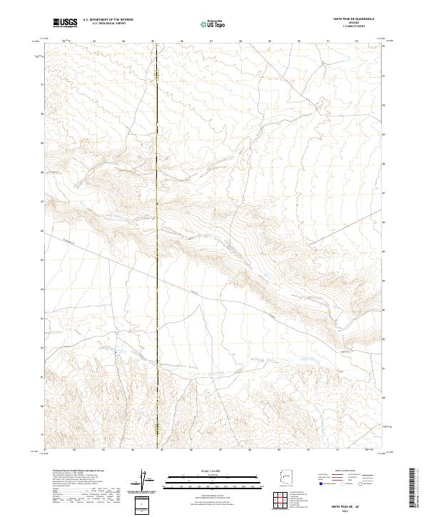 Smith Peak NE topographic map thumbnail