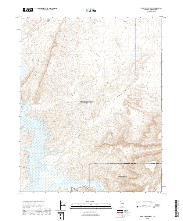 Snap Canyon West topographic map thumbnail