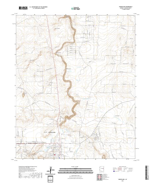 Snowflake topographic map thumbnail