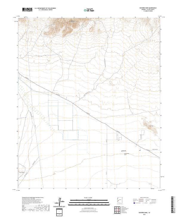 Socorro Mine topographic map thumbnail