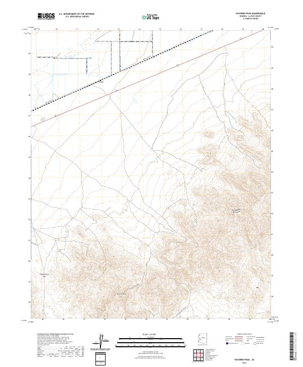 Socorro Peak topographic map thumbnail