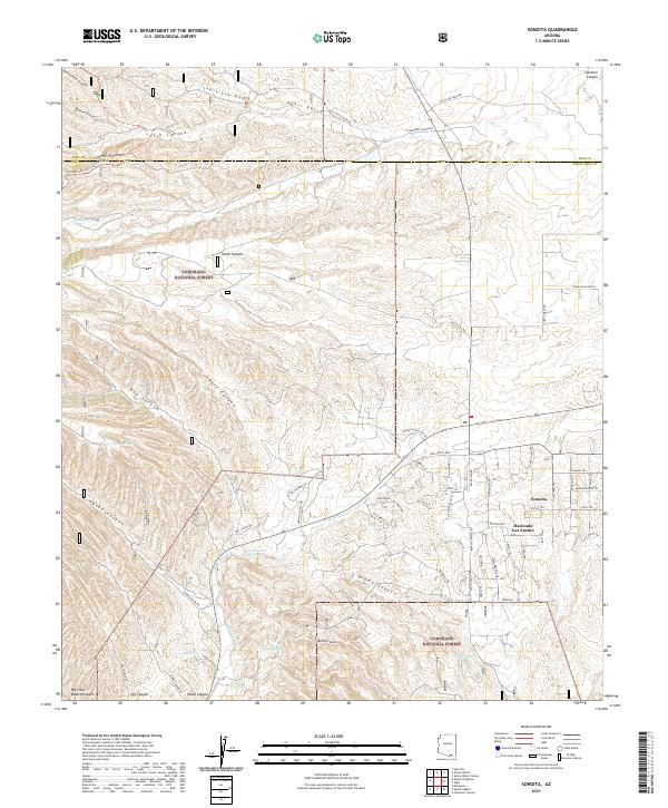Sonoita topographic map thumbnail