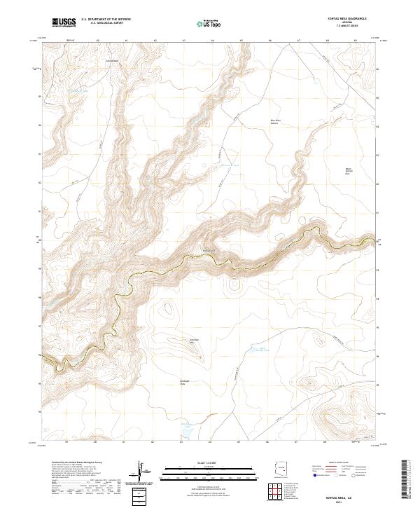 Sontag Mesa 2021 topographic map thumbnail