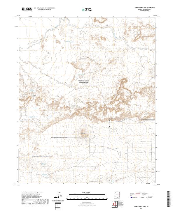 Sorrel Horse Mesa topographic map thumbnail