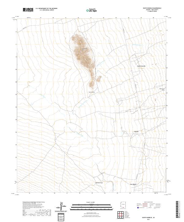 South Komelik topographic map thumbnail