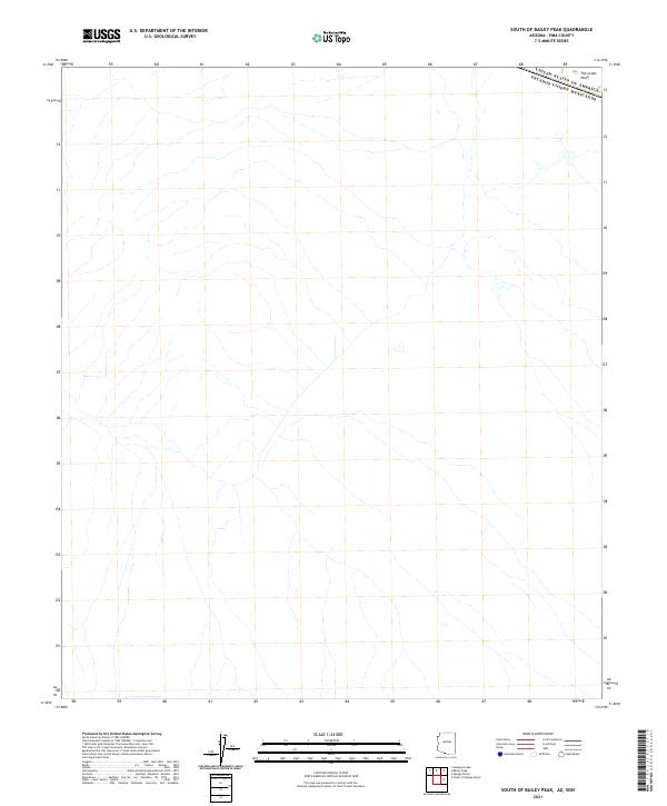 South of Bailey Peak topographic map thumbnail