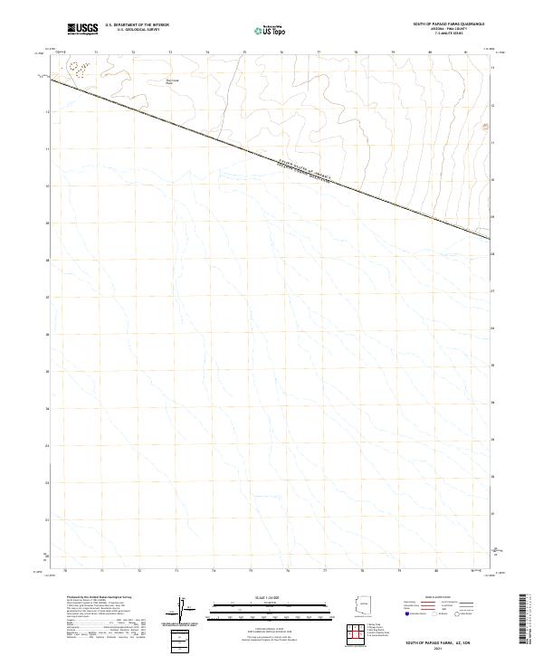 South of Papago Farms topographic map thumbnail