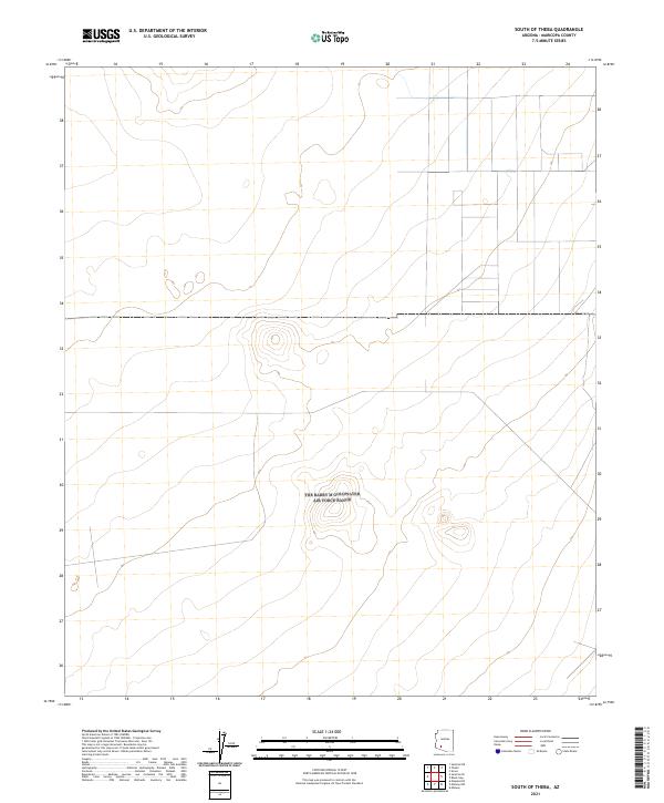 South of Theba topographic map thumbnail