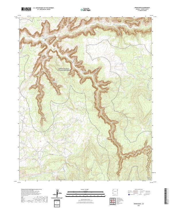 Spider Rock topographic map thumbnail