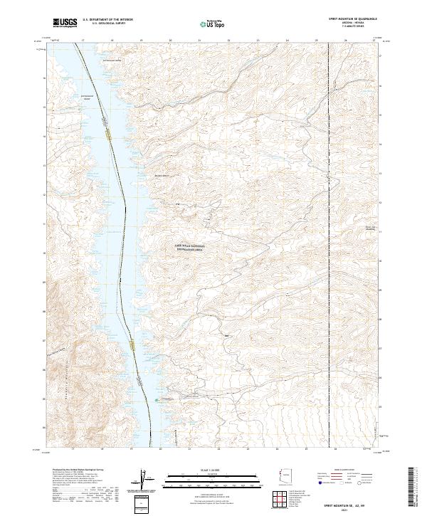 Spirit Mountain SE topographic map thumbnail