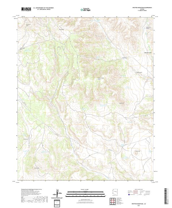 Spotted Mountain topographic map thumbnail