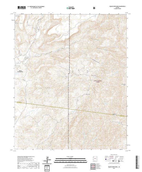 Willow Spring Canyon 2021 topographic map thumbnail