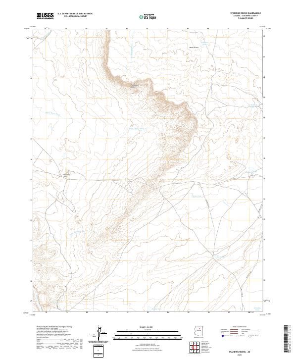 Standing Rocks 2021 topographic map thumbnail