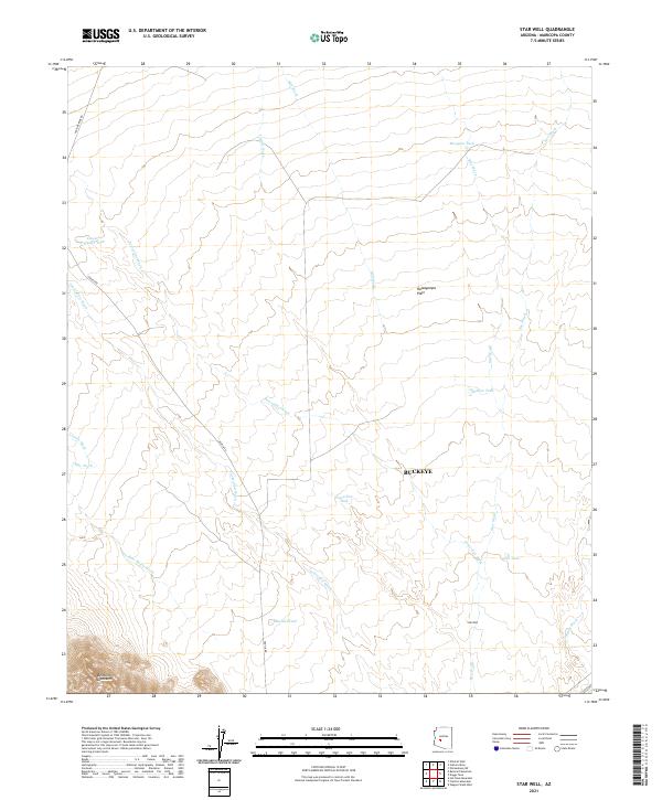 Star Well 2021 topographic map thumbnail