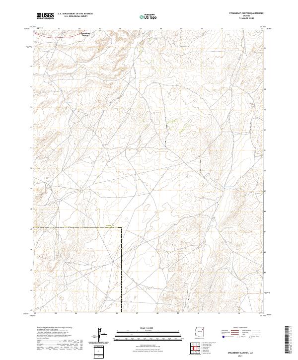 Steamboat Canyon topographic map thumbnail