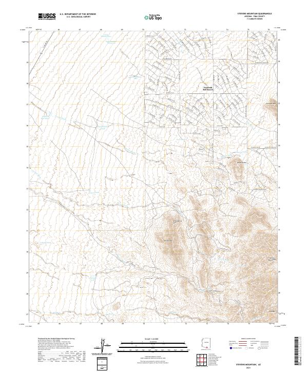 Stevens Mountain 2021 topographic map thumbnail