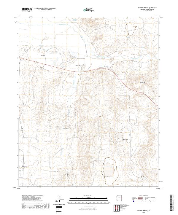 Stinking Springs 2021 topographic map thumbnail