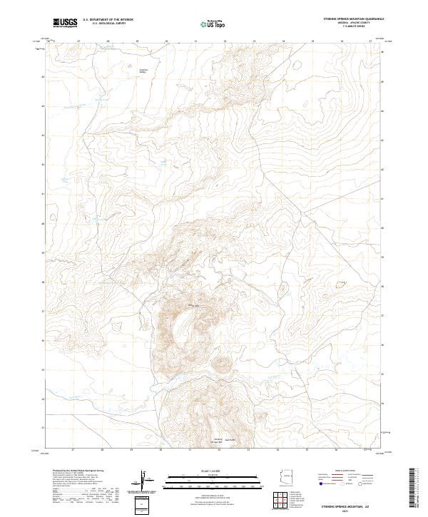 Stinking Springs Mountain topographic map thumbnail