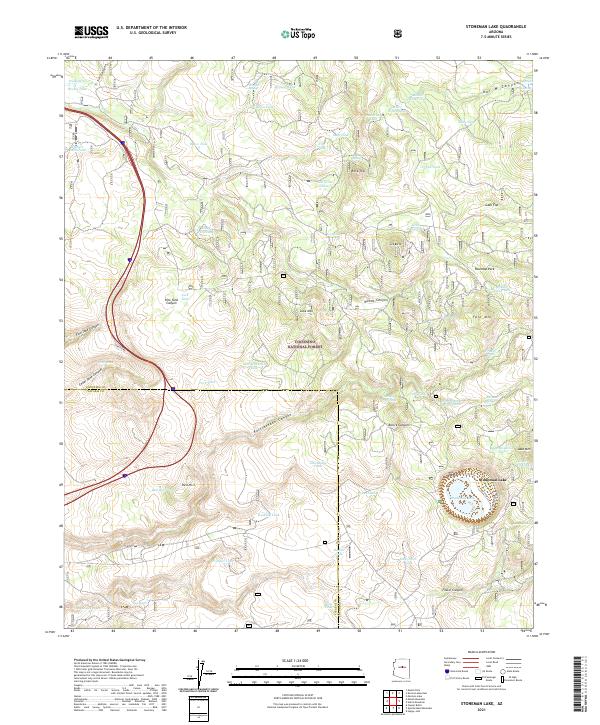 Stoneman Lake topographic map thumbnail