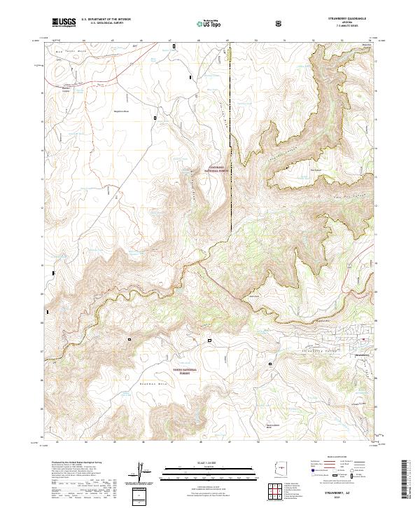 Strawberry topographic map thumbnail