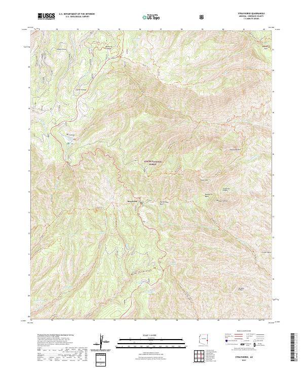 Strayhorse topographic map thumbnail
