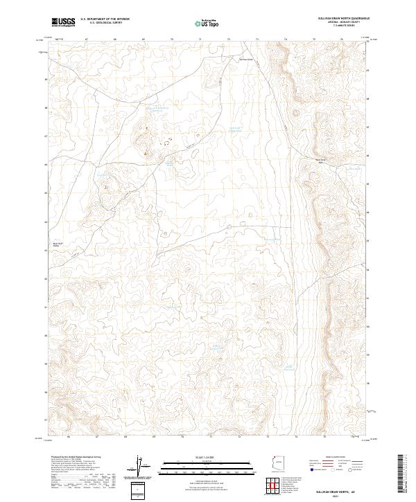 Sullivan Draw North 2021 topographic map thumbnail