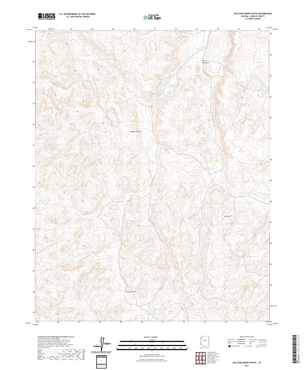 Sullivan Draw South topographic map thumbnail