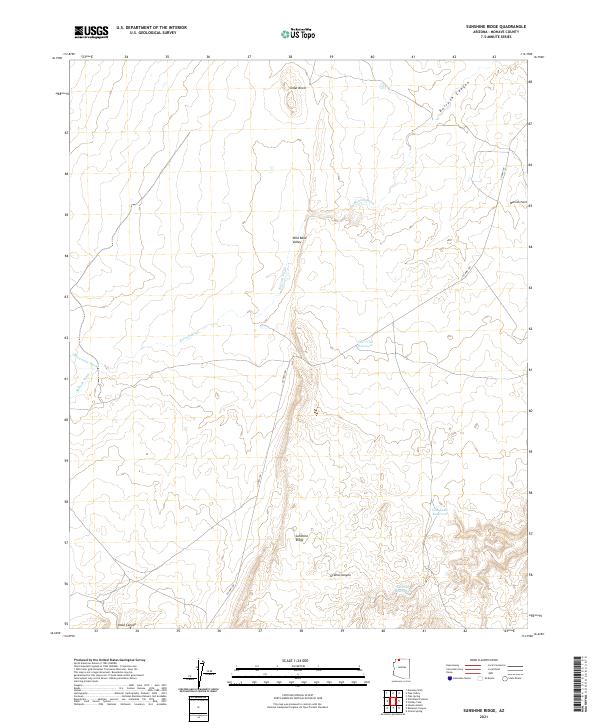 Sunshine Ridge topographic map thumbnail