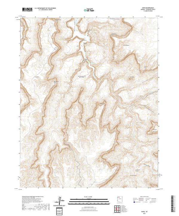 Supai 2021 topographic map thumbnail